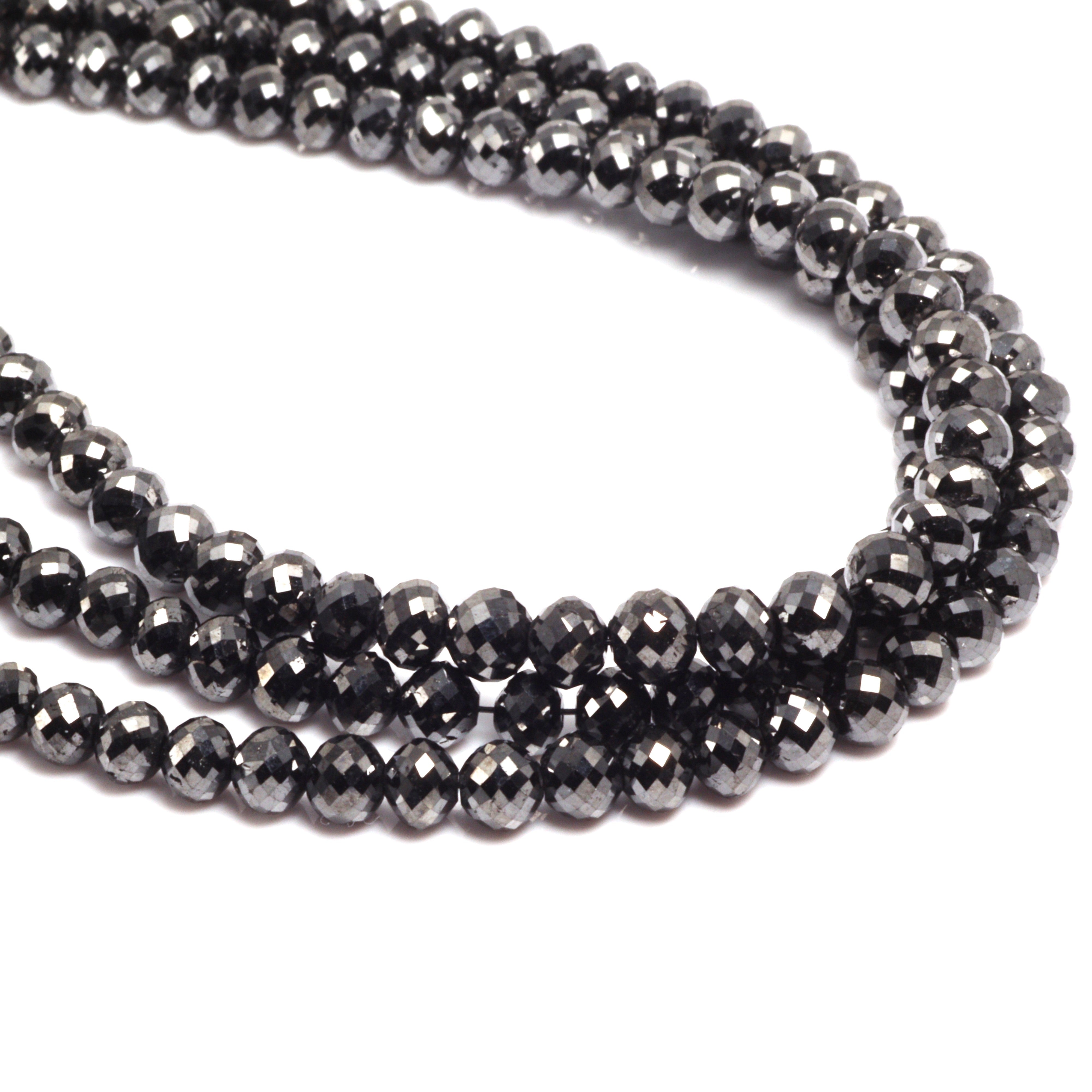 Rough Black Diamond Gemstone Beads, Full Strand, 16 – Aloha Pearls &  Schwartz