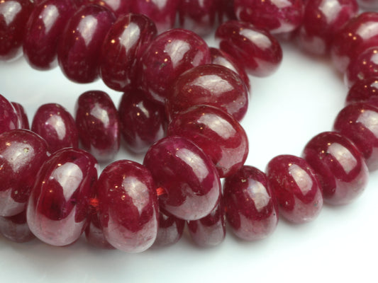 Red Ruby 5.5mm Smooth Rondelles