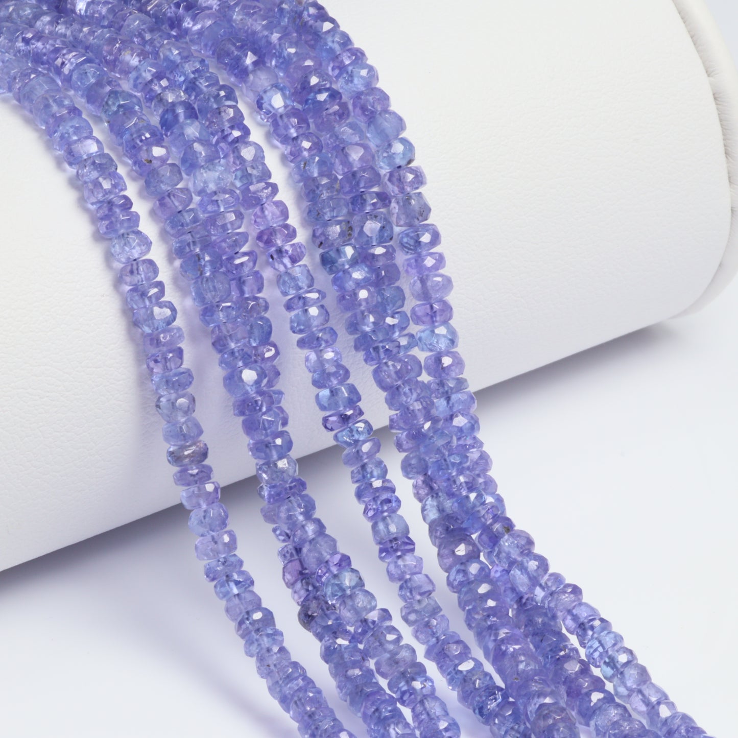 Blue Tanzanite 3.5mm Faceted Rondelles