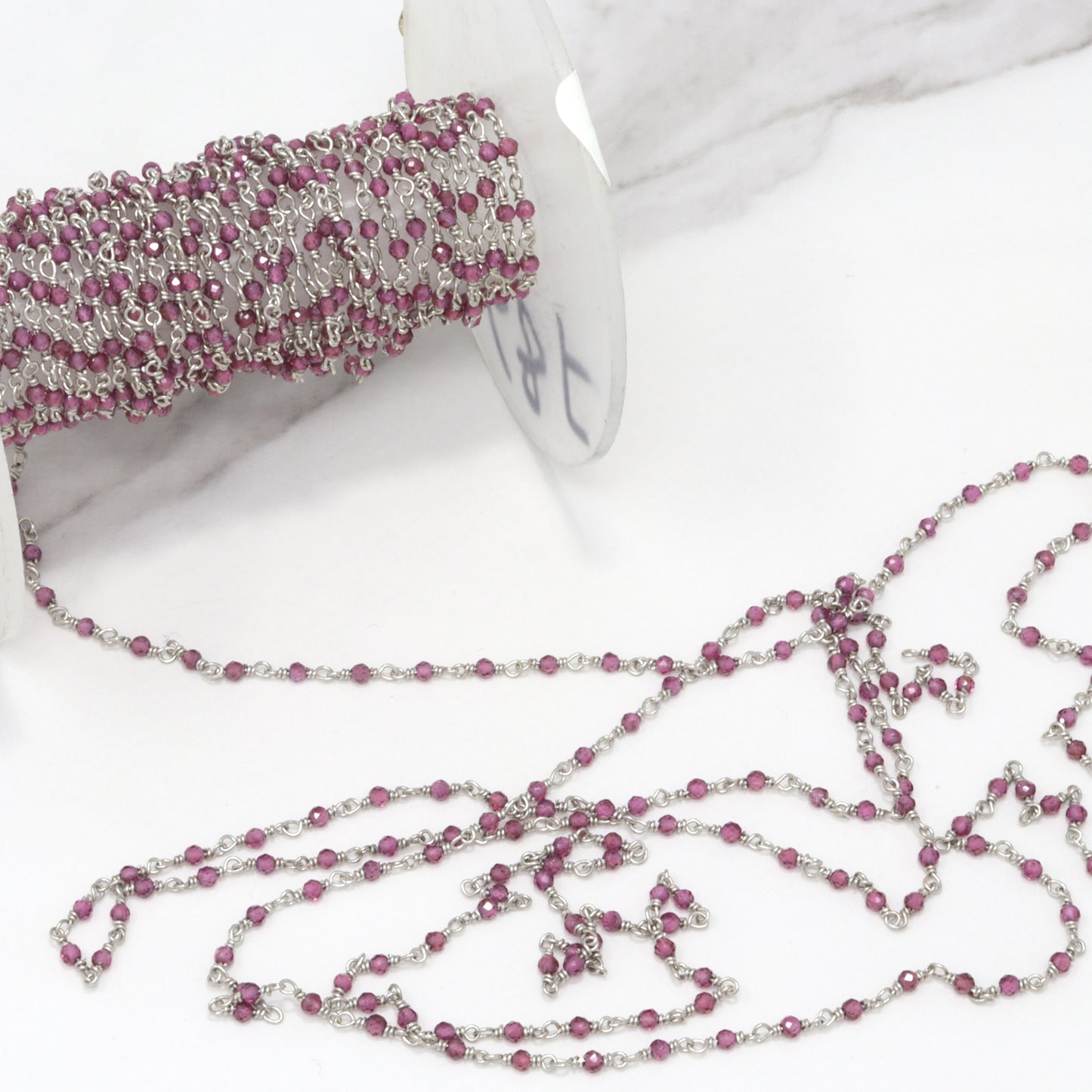 Rhodolite Garnet 2mm Faceted Rounds
