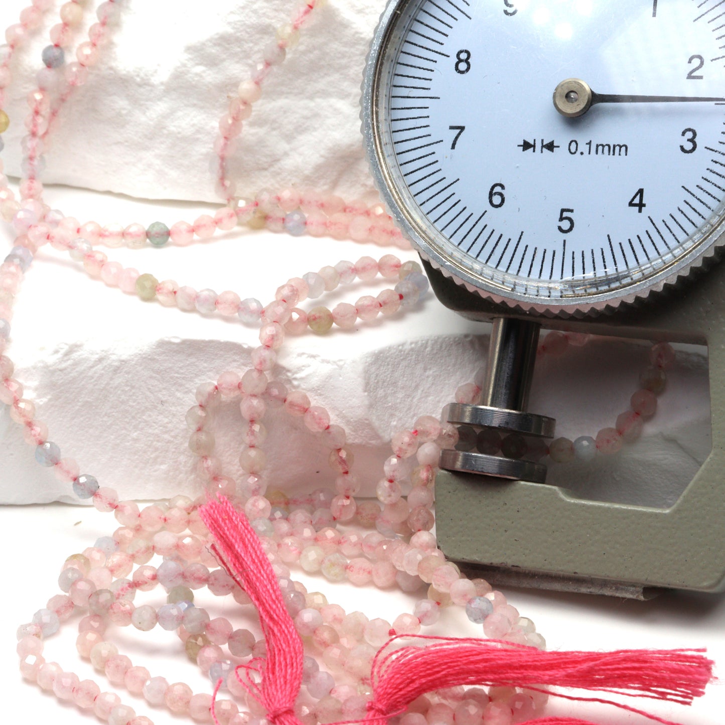 Pink Morganite 2.5mm Faceted Rounds