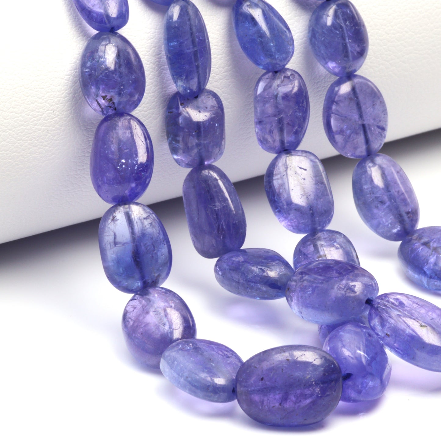 Blue Tanzanite 9x7mm Smooth Nuggets