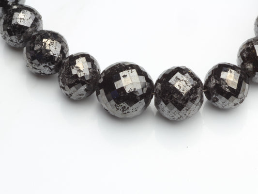 Black Diamond 7mm Faceted Rondelles