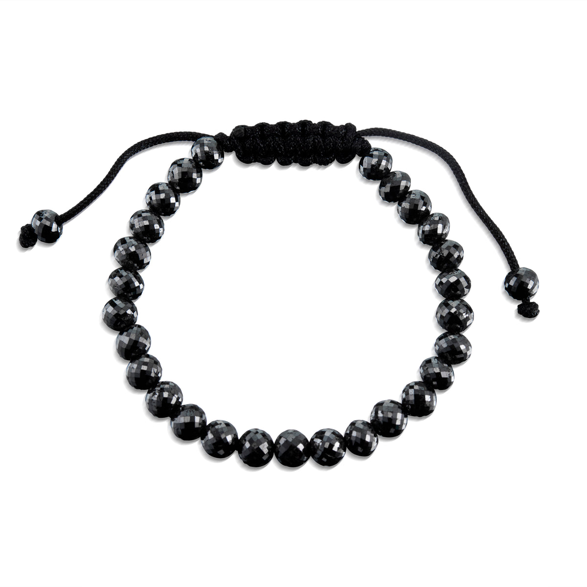 Black Diamond Bolo Macrame Bracelet