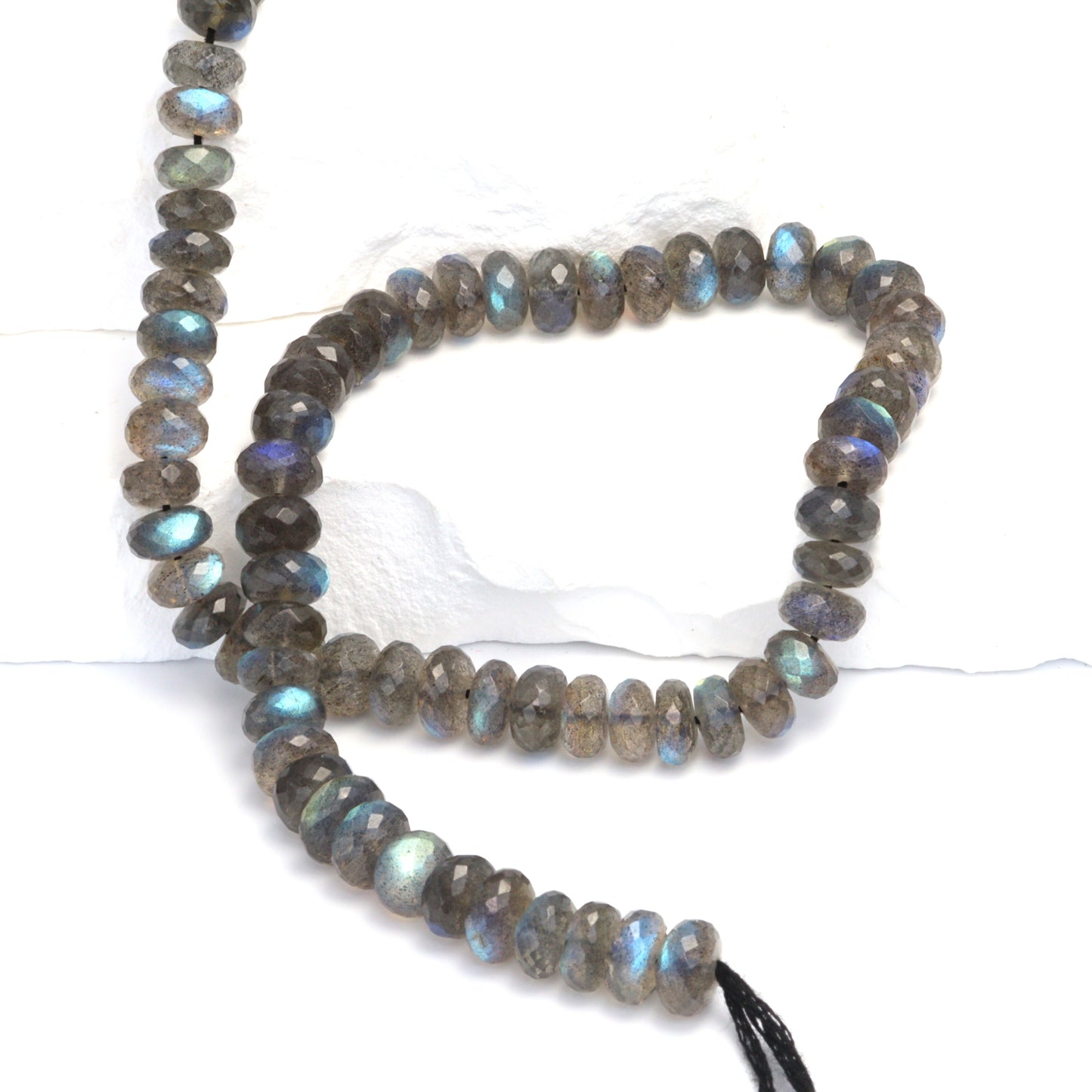 AAA Blue Labradorite 7mm Faceted Rondelles
