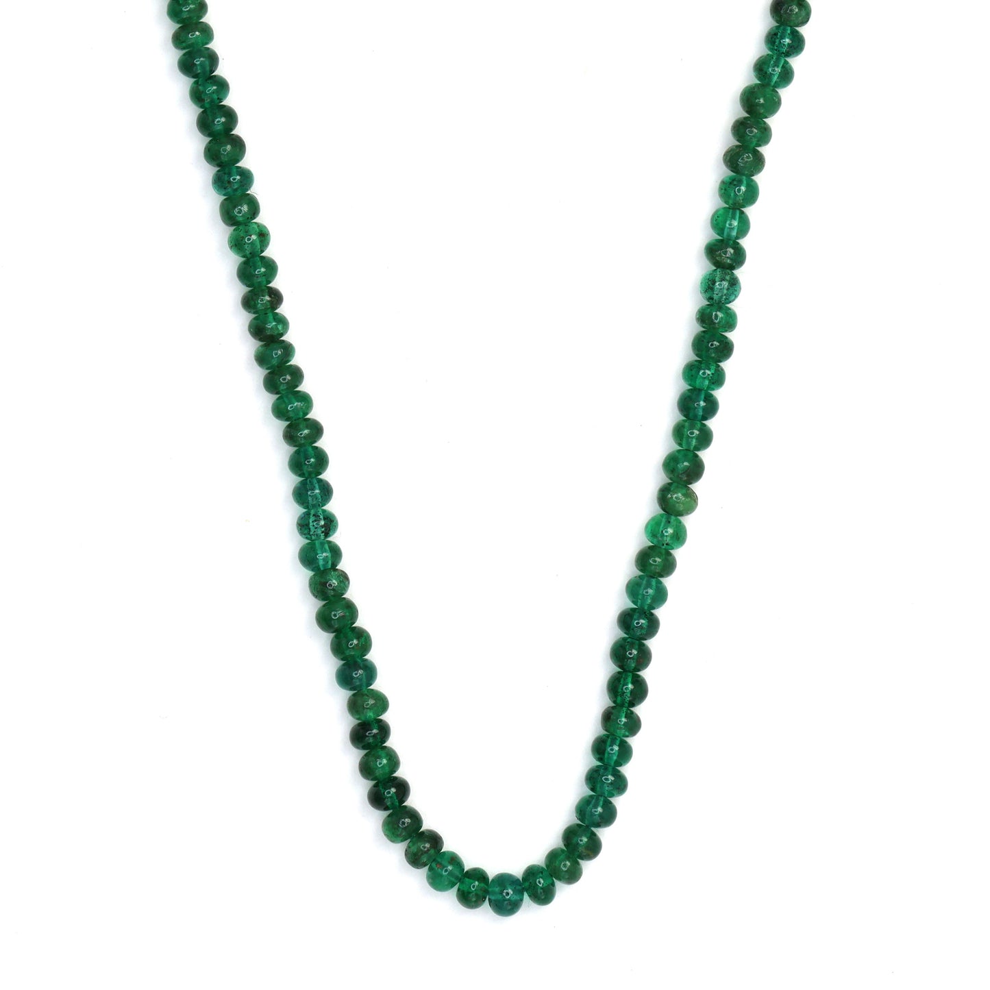 Emerald 2mm - 2.8mm Smooth Rondelles Bead Strand