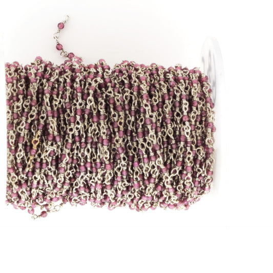 Rhodolite Garnet 2mm Faceted Rounds