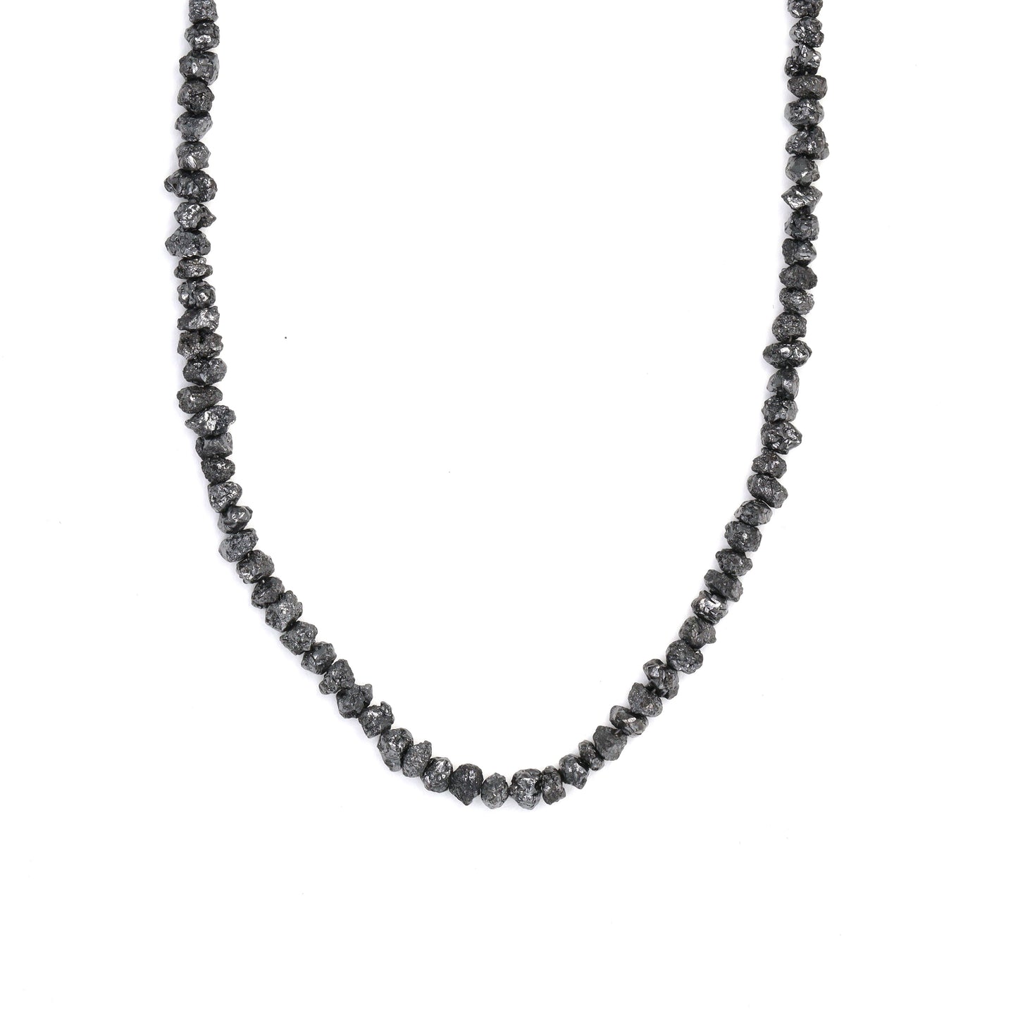 Black Diamond 3mm Hand Faceted Chips Bead Strand