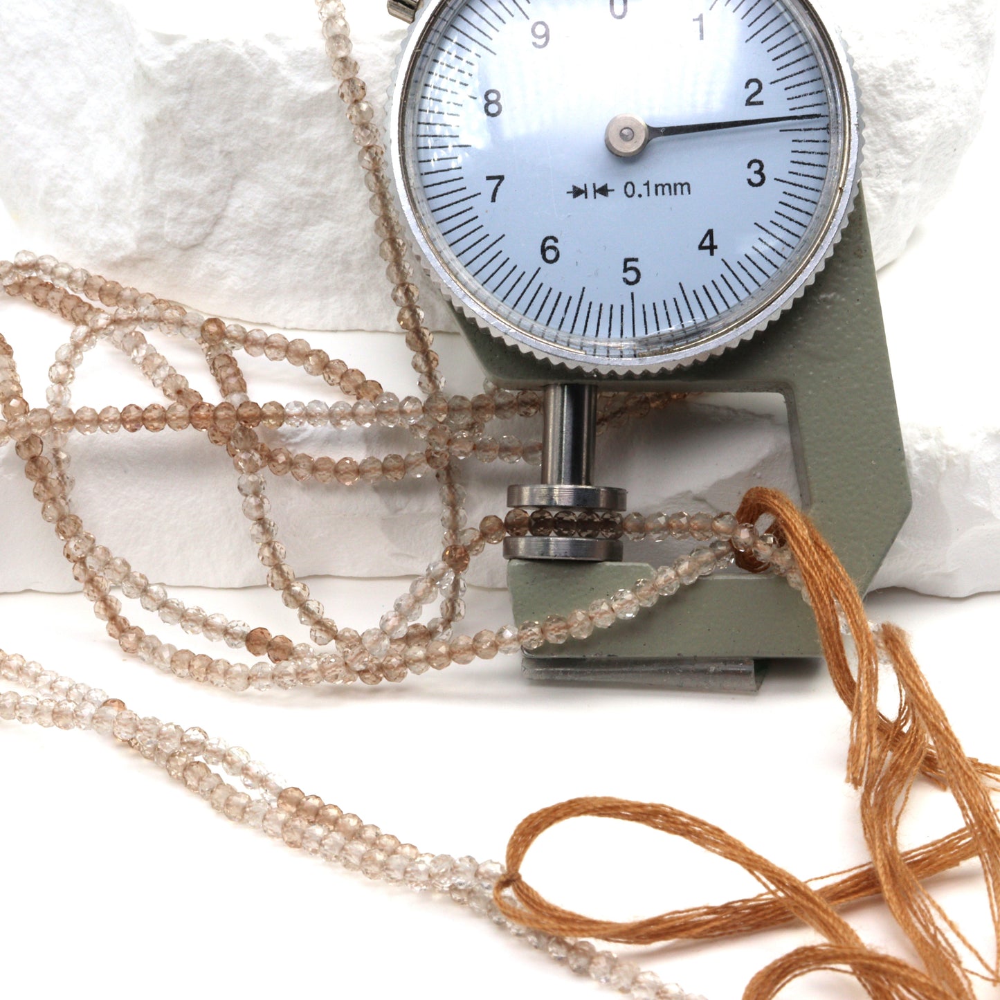 Ombre Imperial Topaz 2.5mm Faceted Rondelles