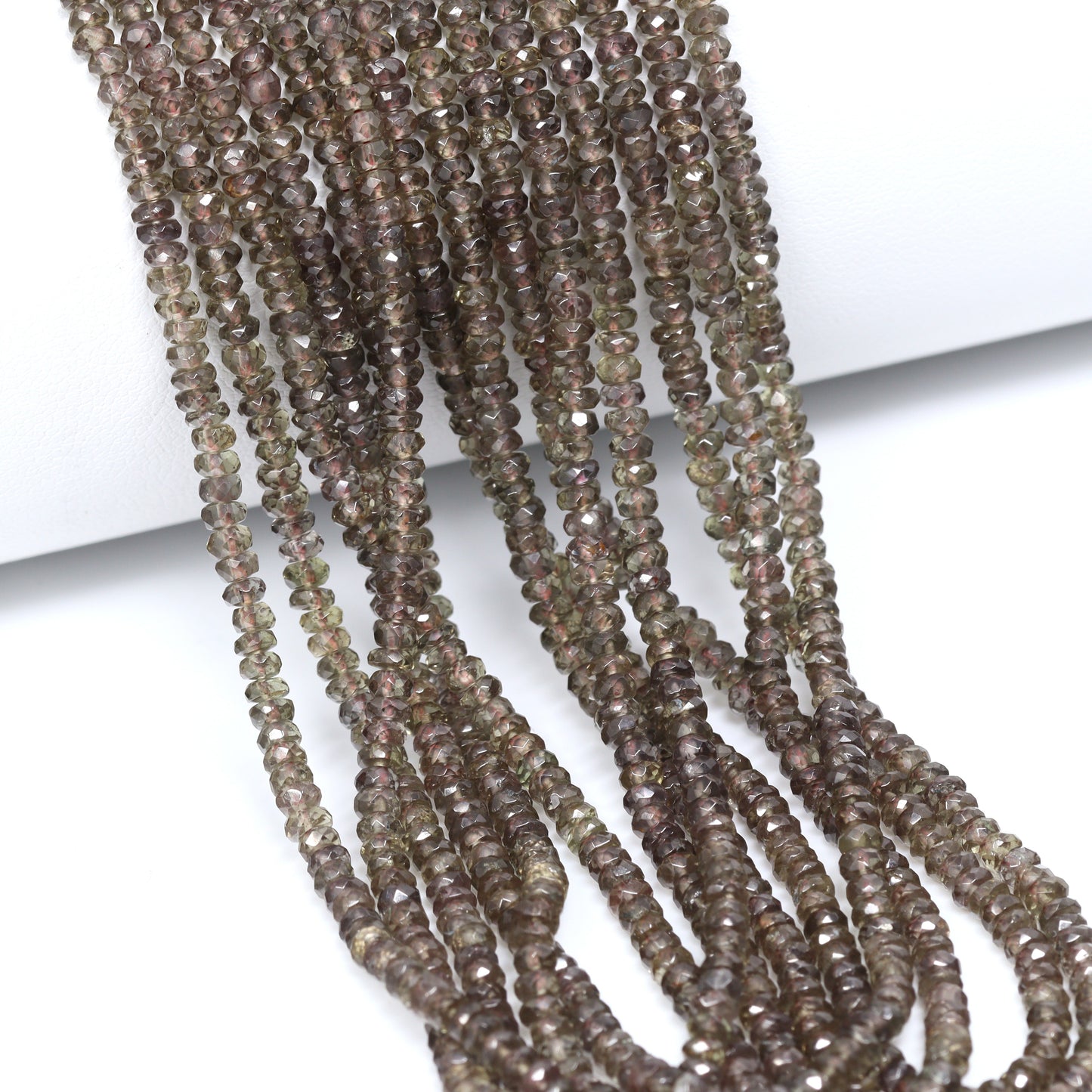 Color Change Garnet 2.5mm – 3mm Hand Faceted Rondelles Bead Strand
