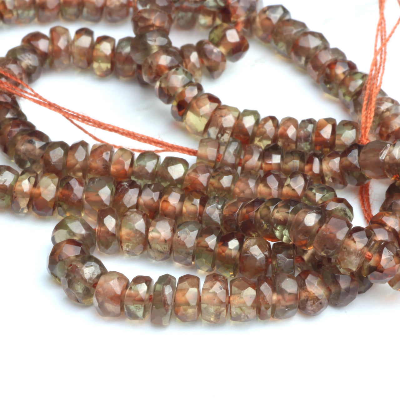 AA Brown Andalusite 3.5mm Faceted Rondelles