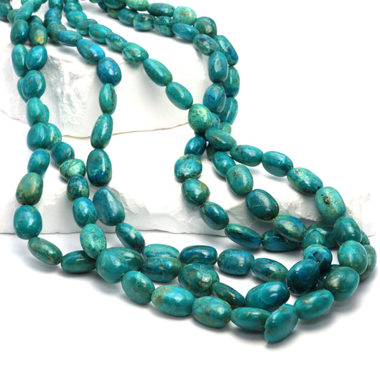 Blue Green Chrysocolla 10x8mm Smooth Nuggets