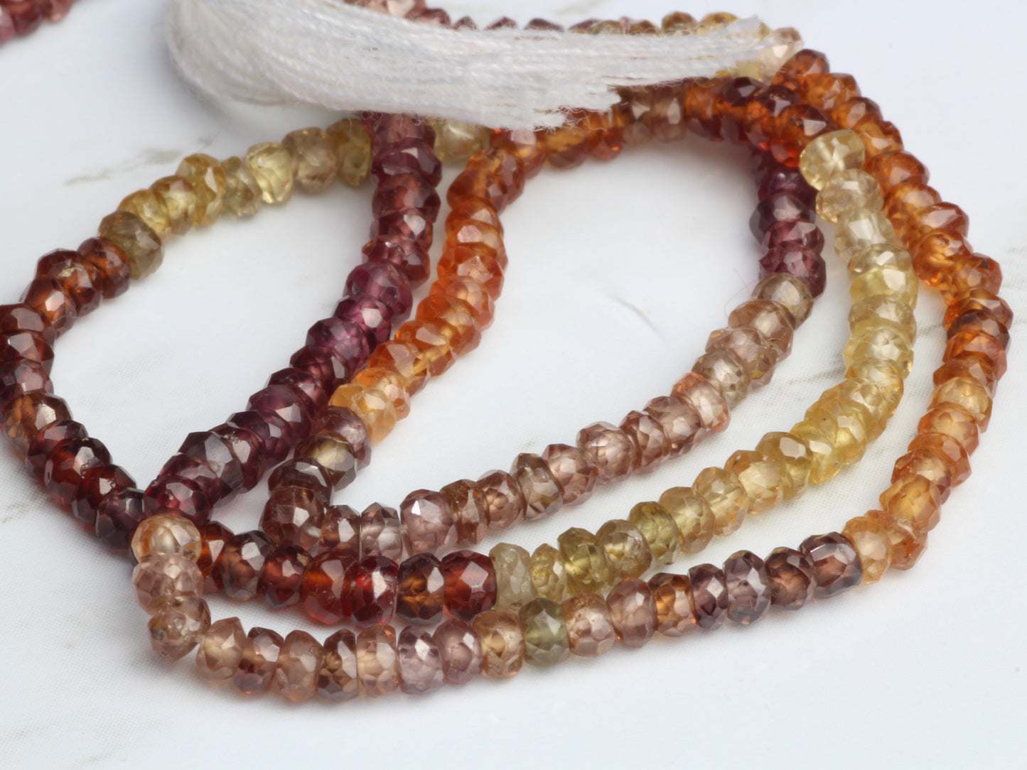 Tundra Sapphire 3mm Faceted Rondelles