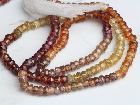 Tundra Sapphire 3mm Faceted Rondelles