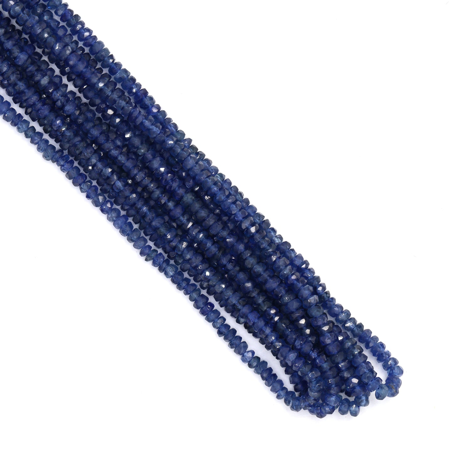AA Royal Blue Sapphire 2.5mm Faceted Rondelles Bead Strand