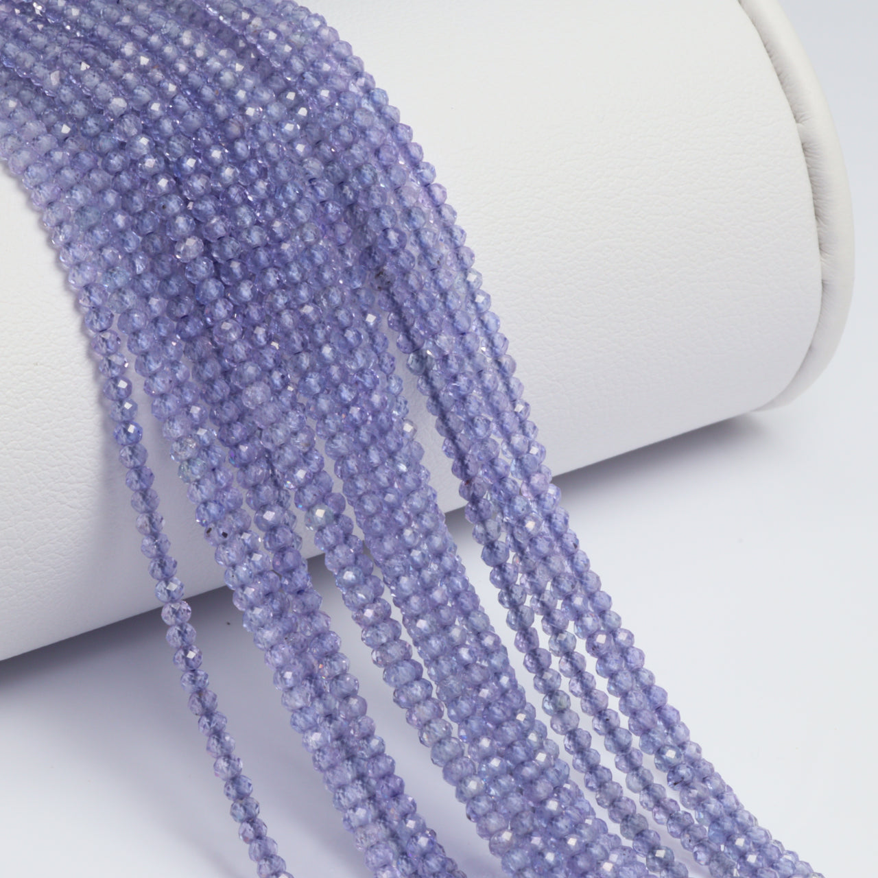 Tanzanite 2mm Faceted Rondelles Bead Strand