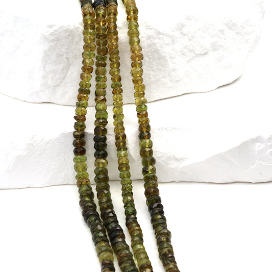 Petro Tourmaline 3.5mm Faceted Rondelles