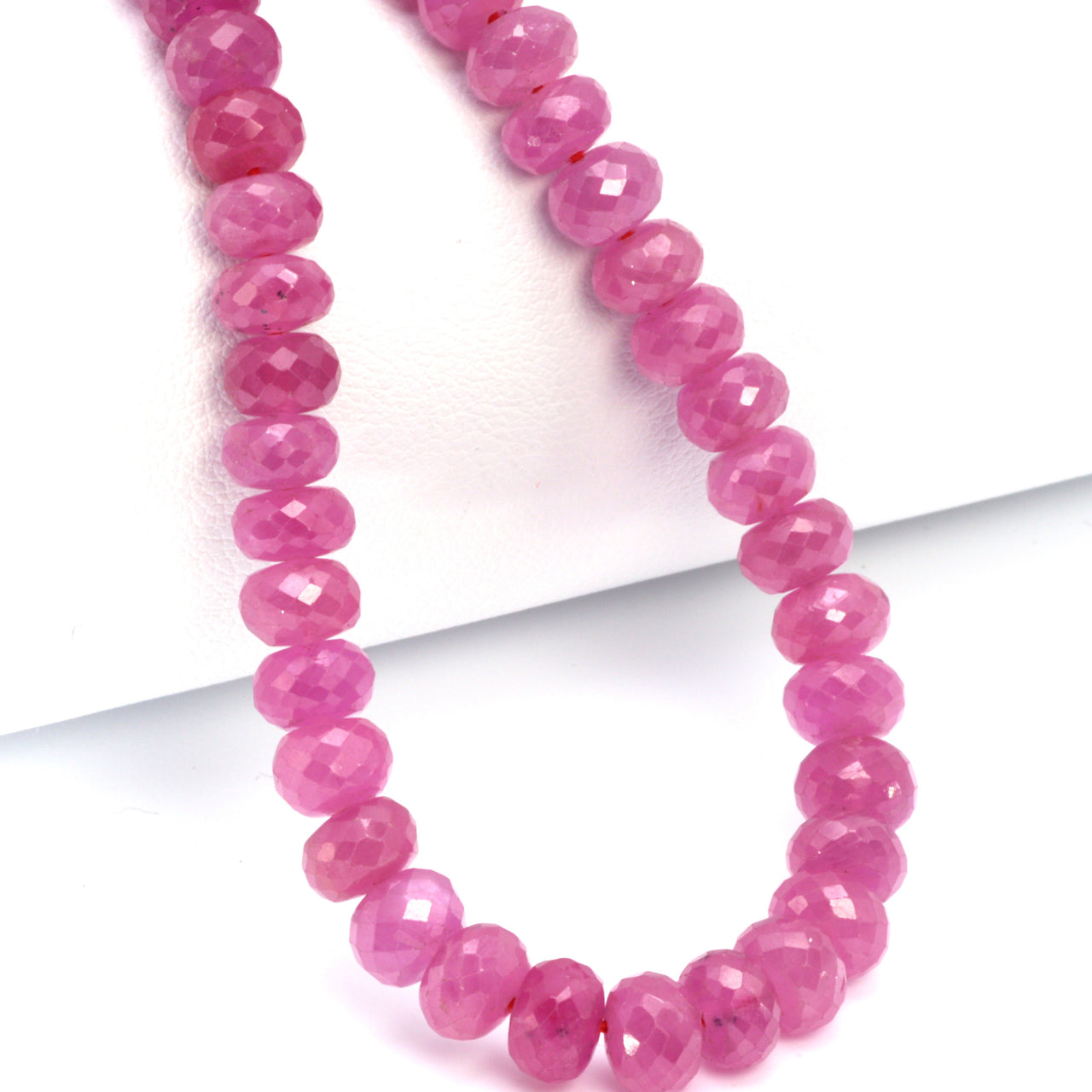 Pink Sapphire 6mm Faceted Rondelles