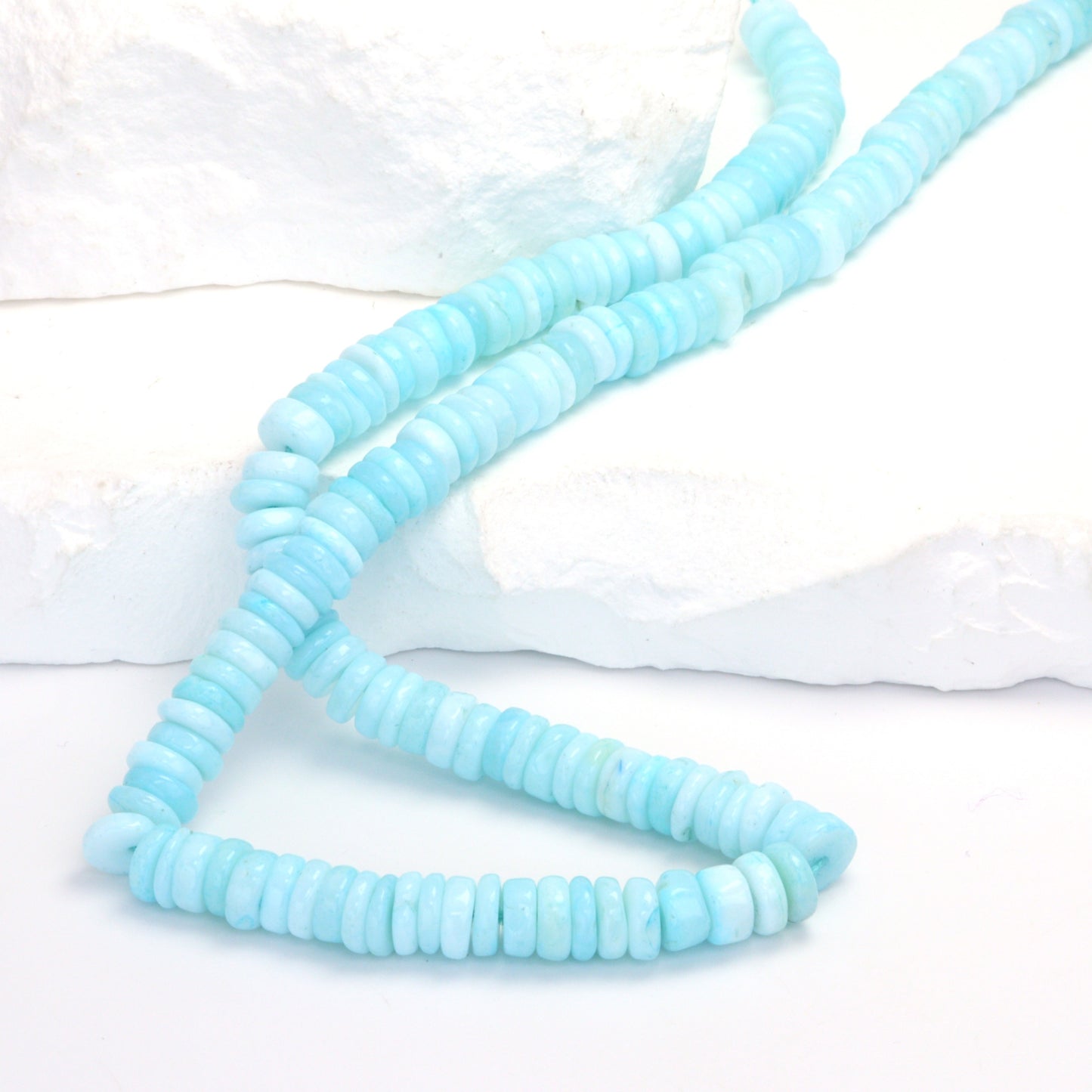 Blue Peruvian Opal 6mm Smooth Tires