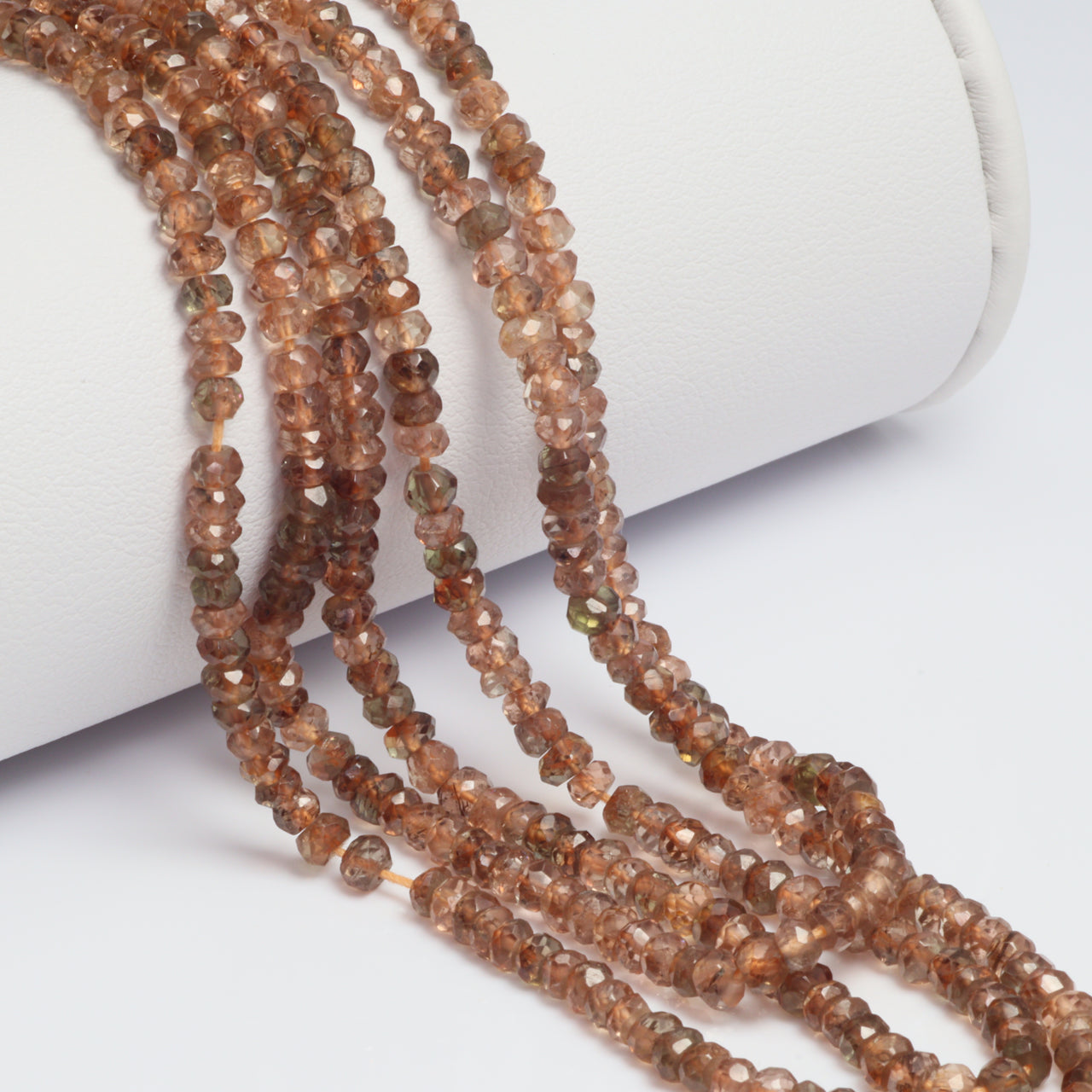 Brown Andalusite 3.5mm Faceted Rondelles