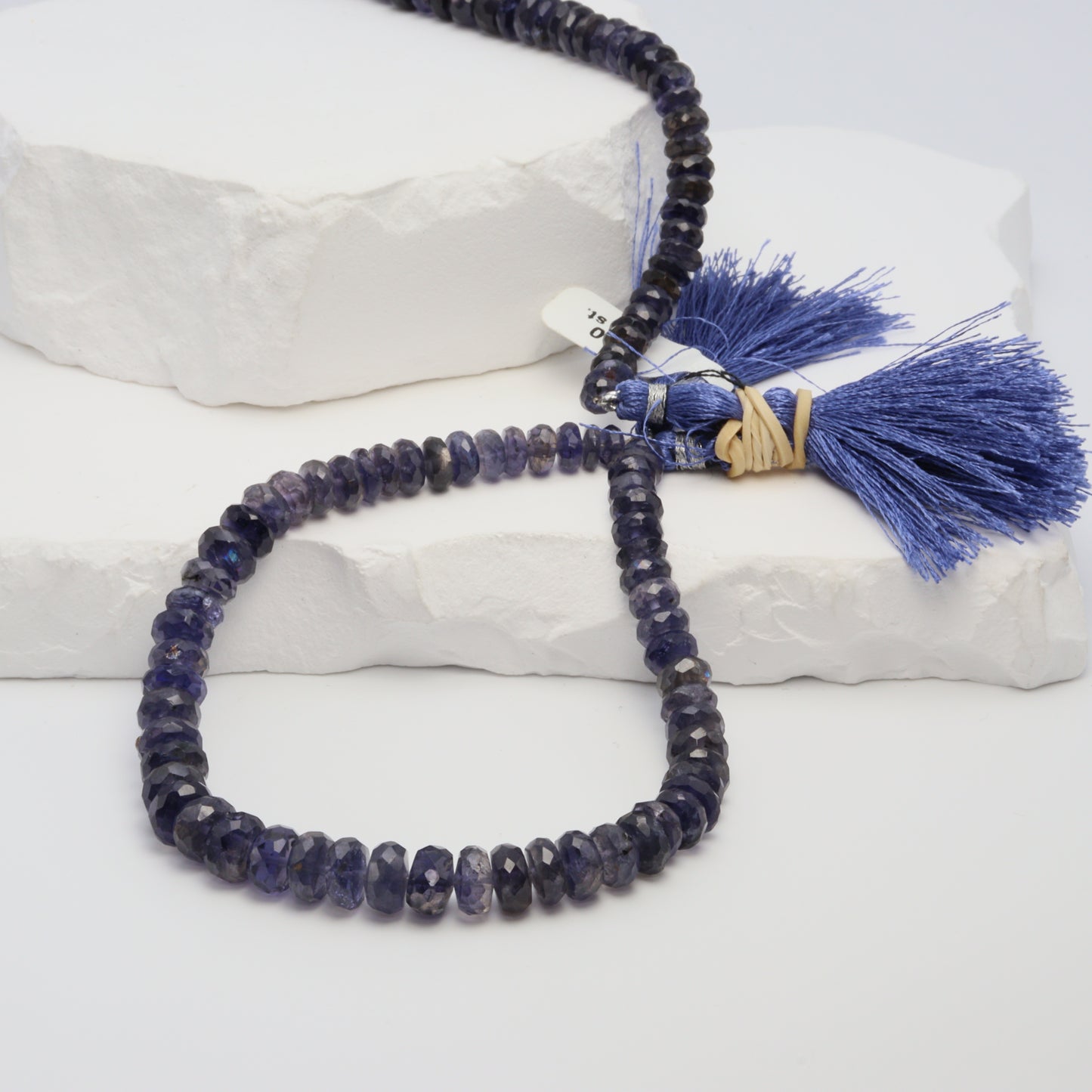 Blue Iolite 5mm Faceted Rondelles