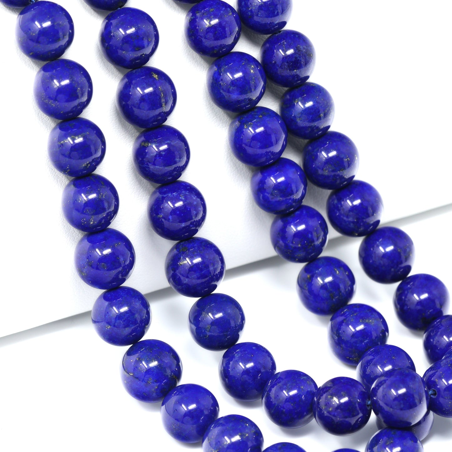 Lapis Lazuli 10mm Smooth Rounds Bead Strand
