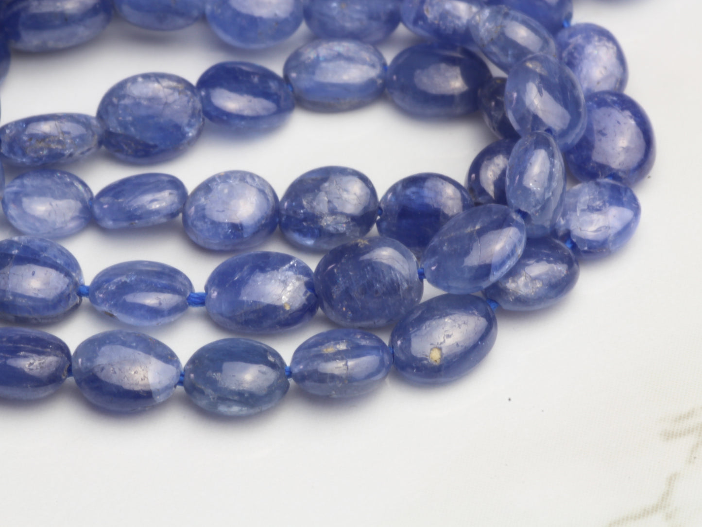 Cornflower Blue Sapphire 5x3mm Smooth Nuggets