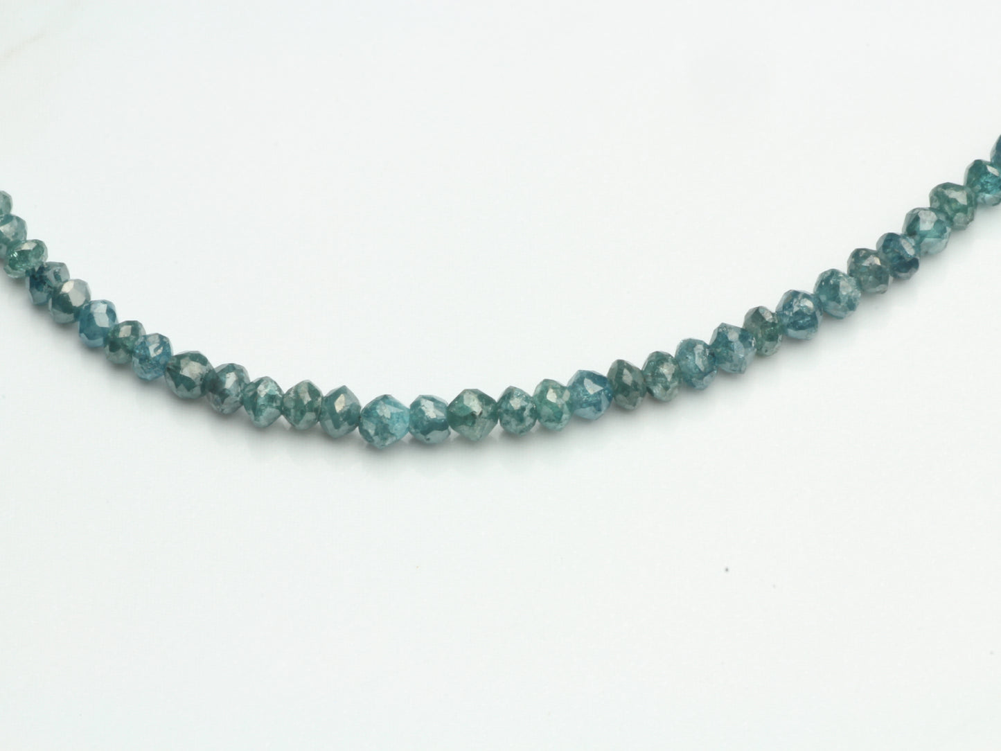 Blue Diamond 2.2mm Faceted Rondelles