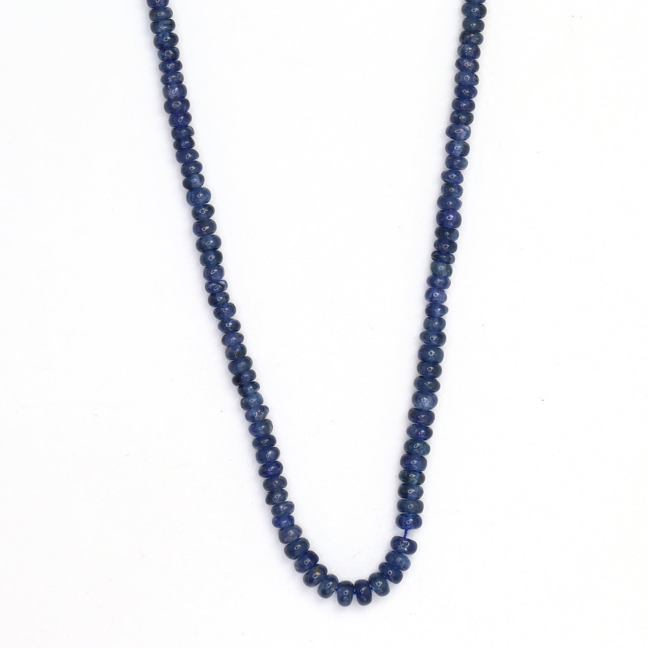 Cornflower Blue Sapphire 2.5mm - 3.0mm Smooth Rondelles Bead Strand