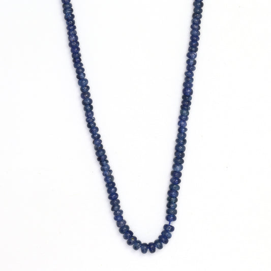 Cornflower Blue Sapphire 2.5mm - 3.0mm Smooth Rondelles Bead Strand