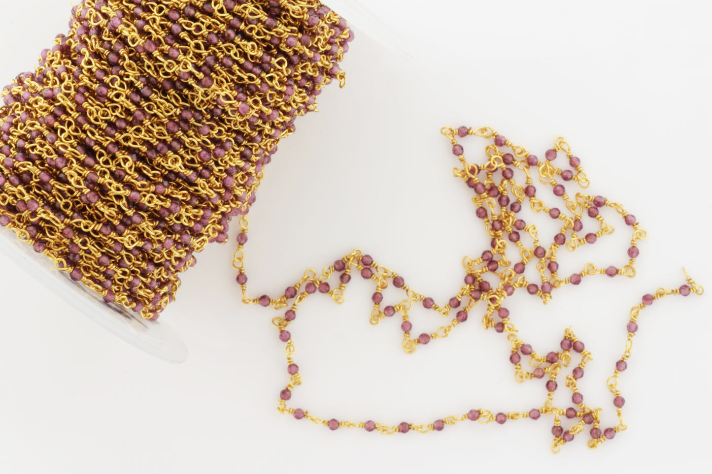 Rhodolite Garnet 2mm Faceted Rounds