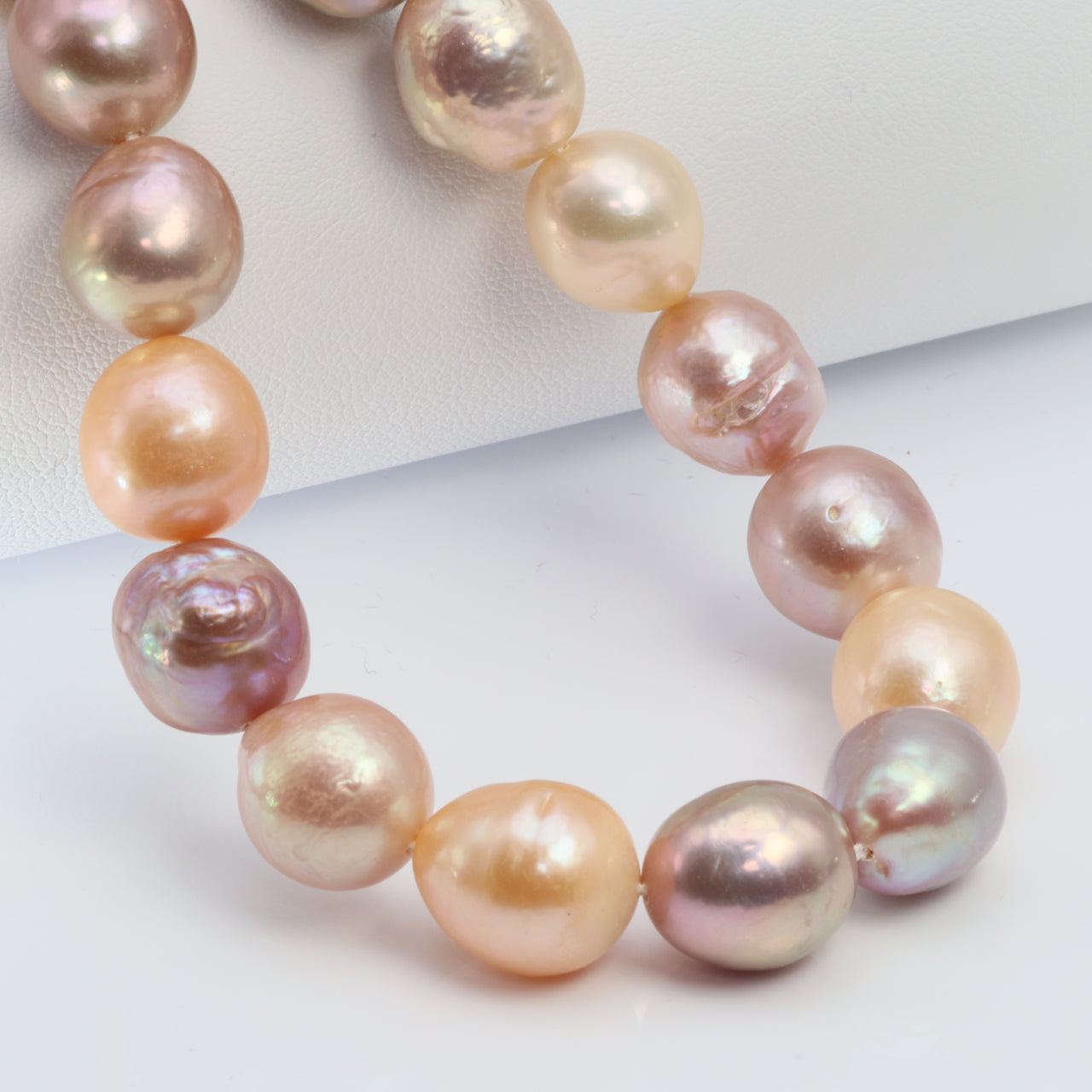 Multi Colored Purple and Golden Freshwater Pearls 10mm Baroque