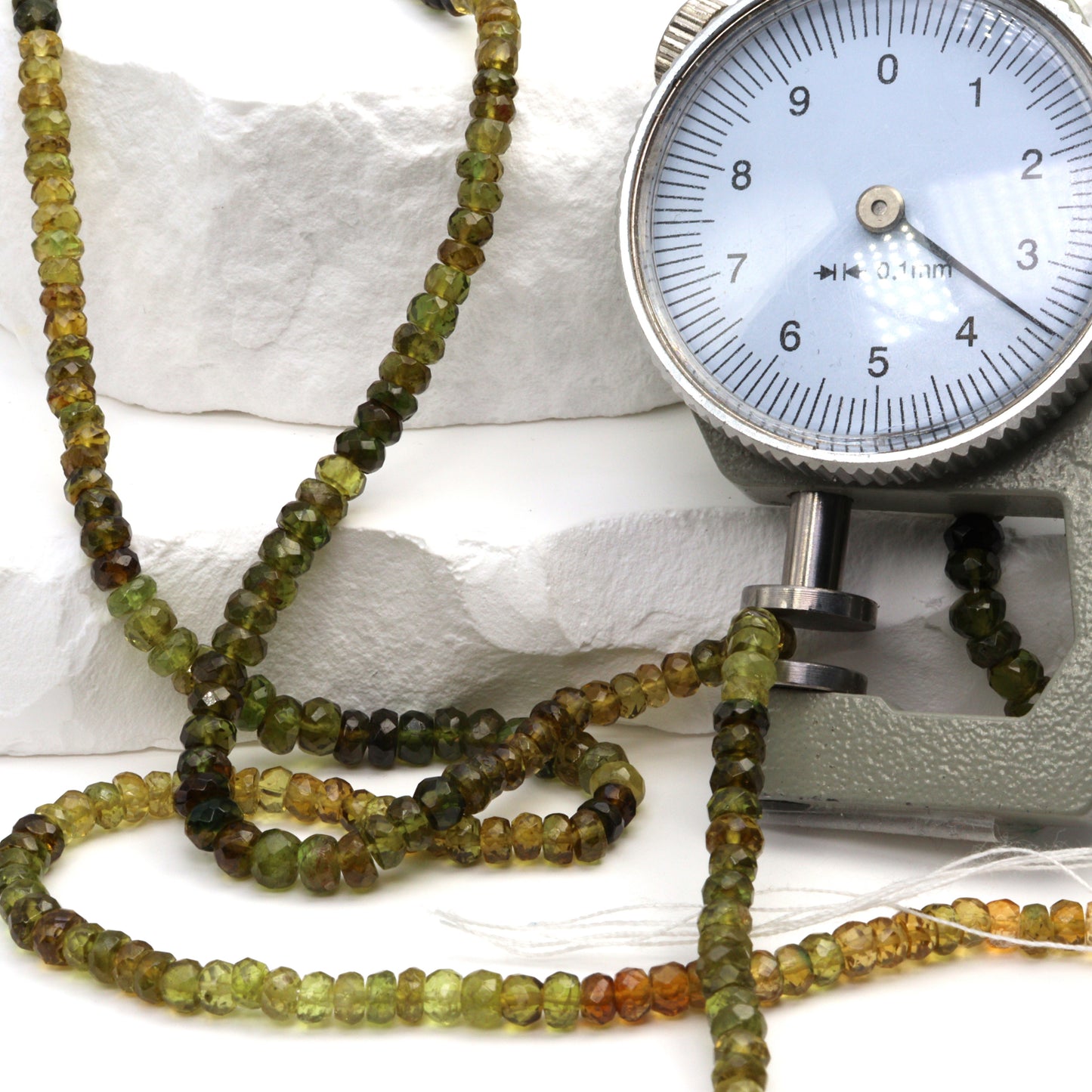 Petro Tourmaline 3.5mm Faceted Rondelles