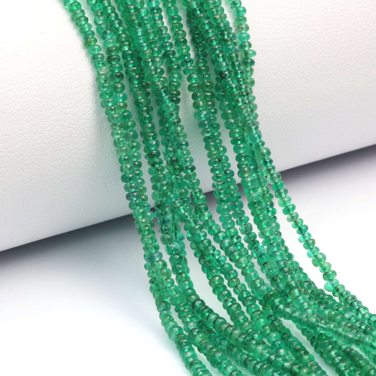 Green Emerald 1.8mm Smooth Rondelles