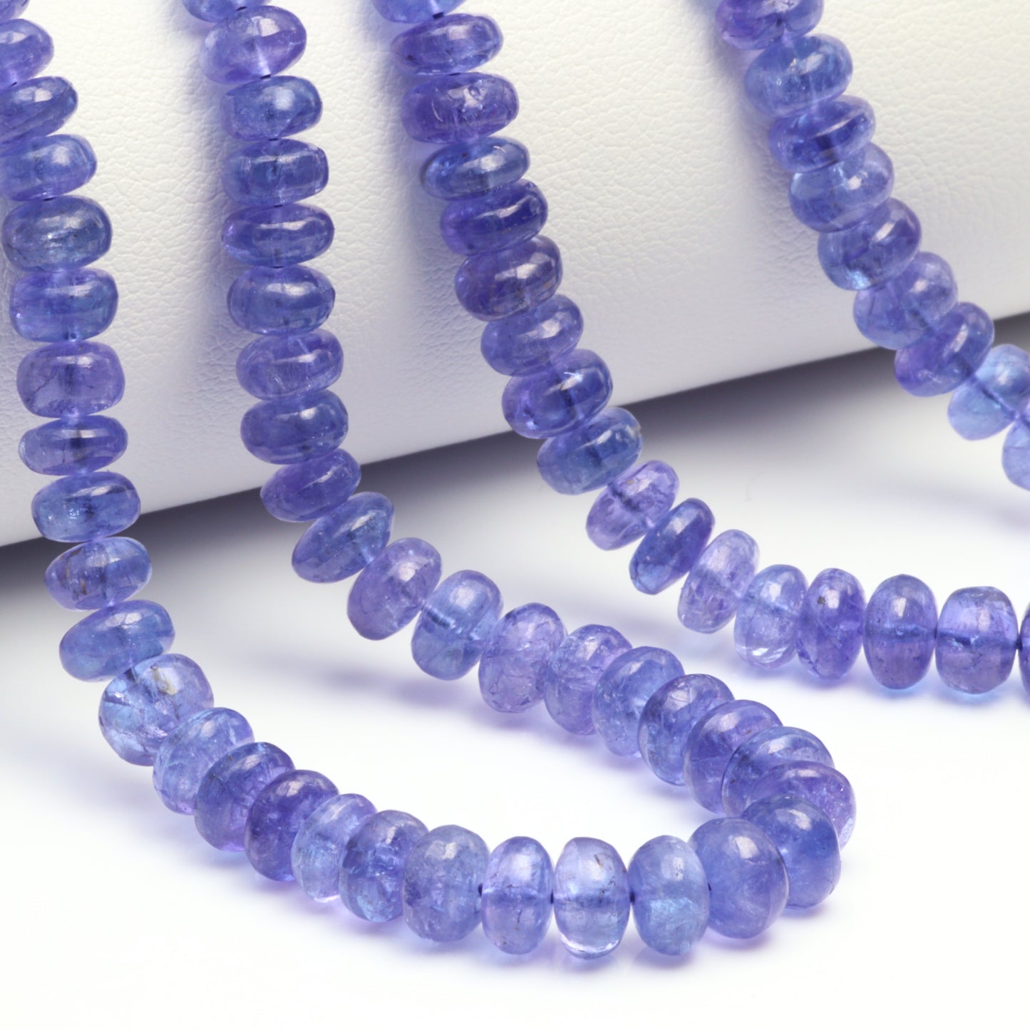 Blue Tanzanite 5.5mm Smooth Rondelles