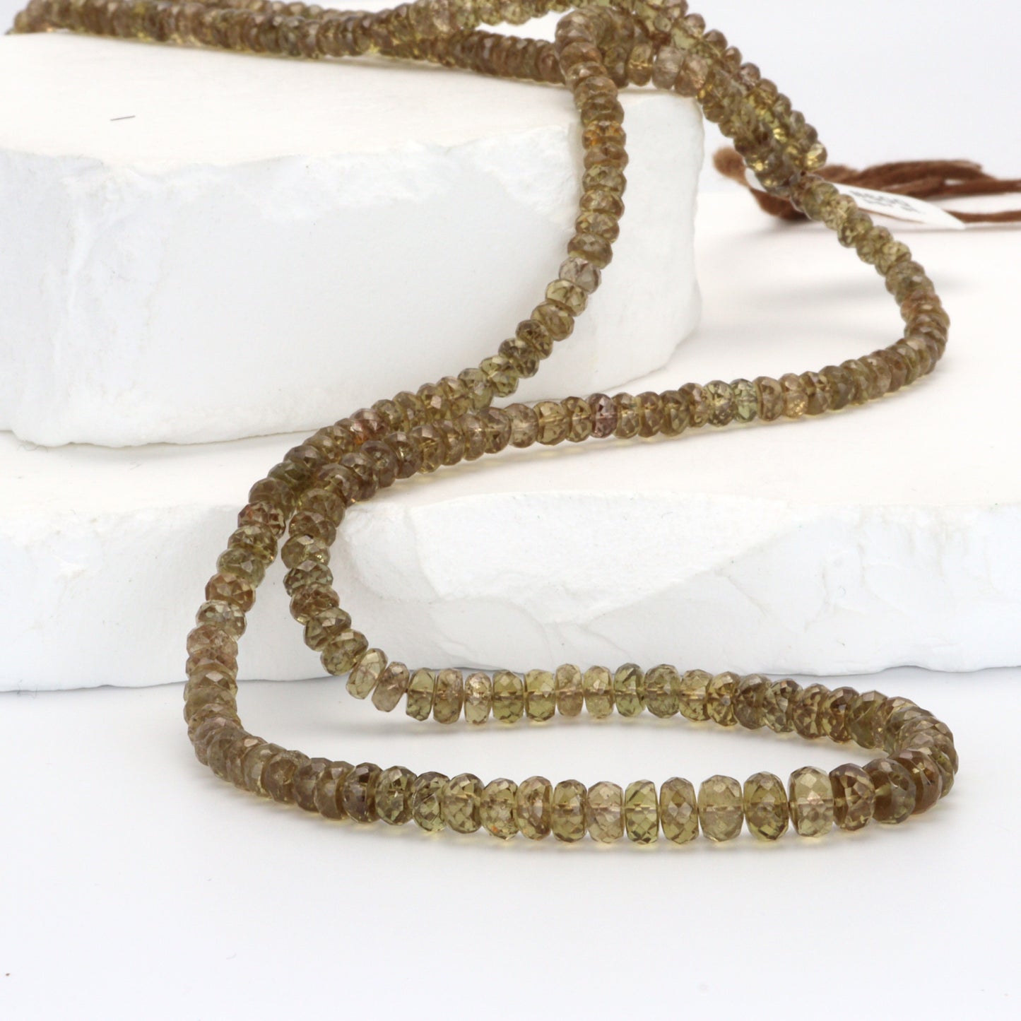 Color Change Garnet 4mm - 6mm Hand Faceted Rondelles Bead Strand