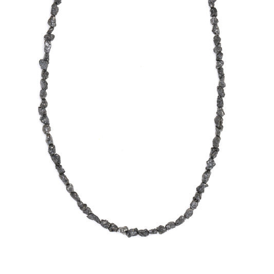 Black Diamond 3x2mm - 4x3mm Faceted Chips Bead Strand