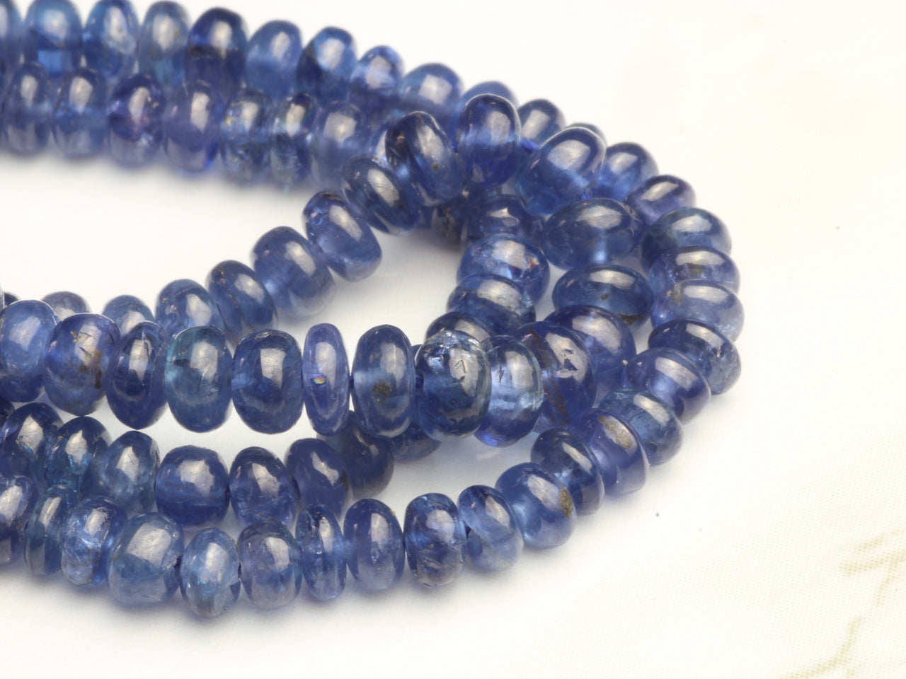 Royal Blue Sapphire 3mm Smooth Rondelles