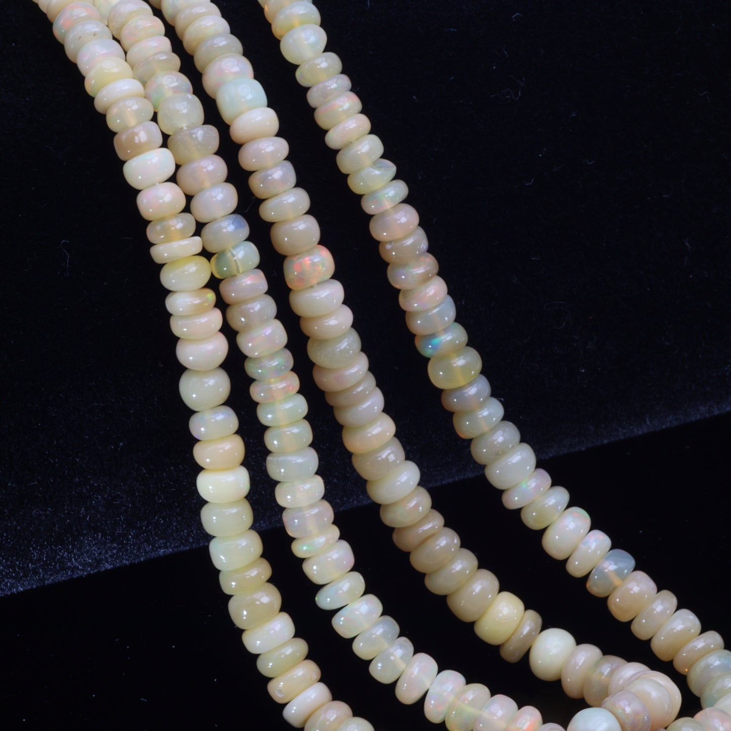 Brown Ethiopian Opal 3mm Smooth Rondelles