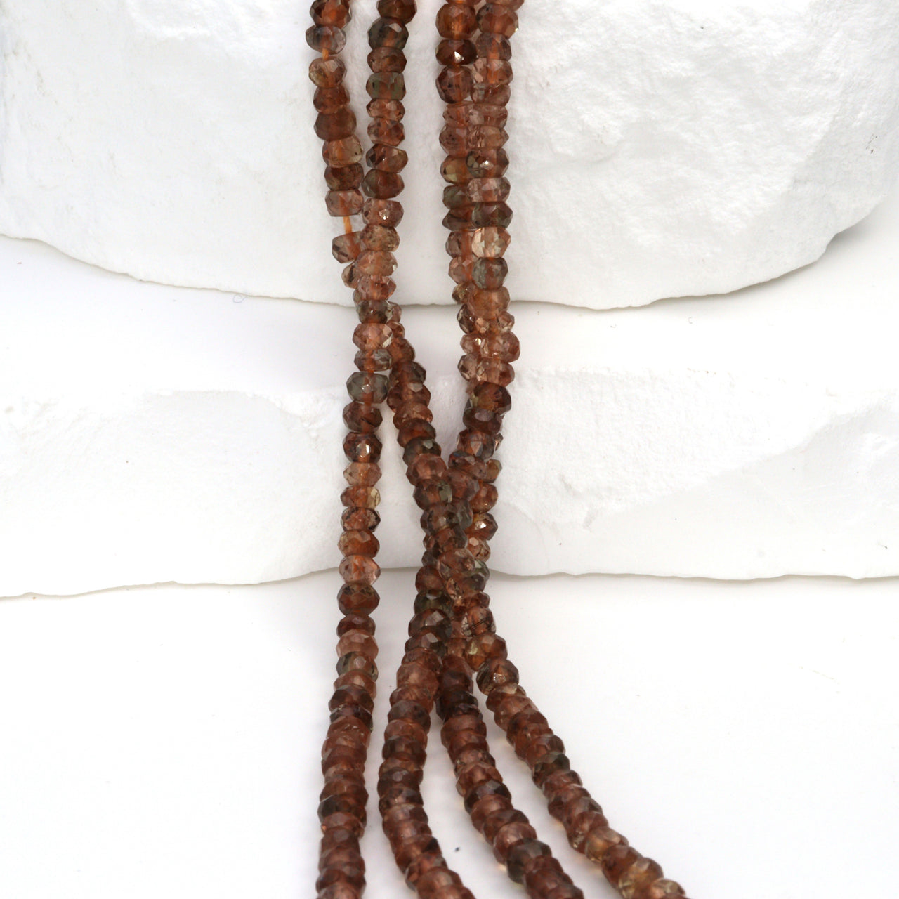 Brown Andalusite 3.5mm Faceted Rondelles