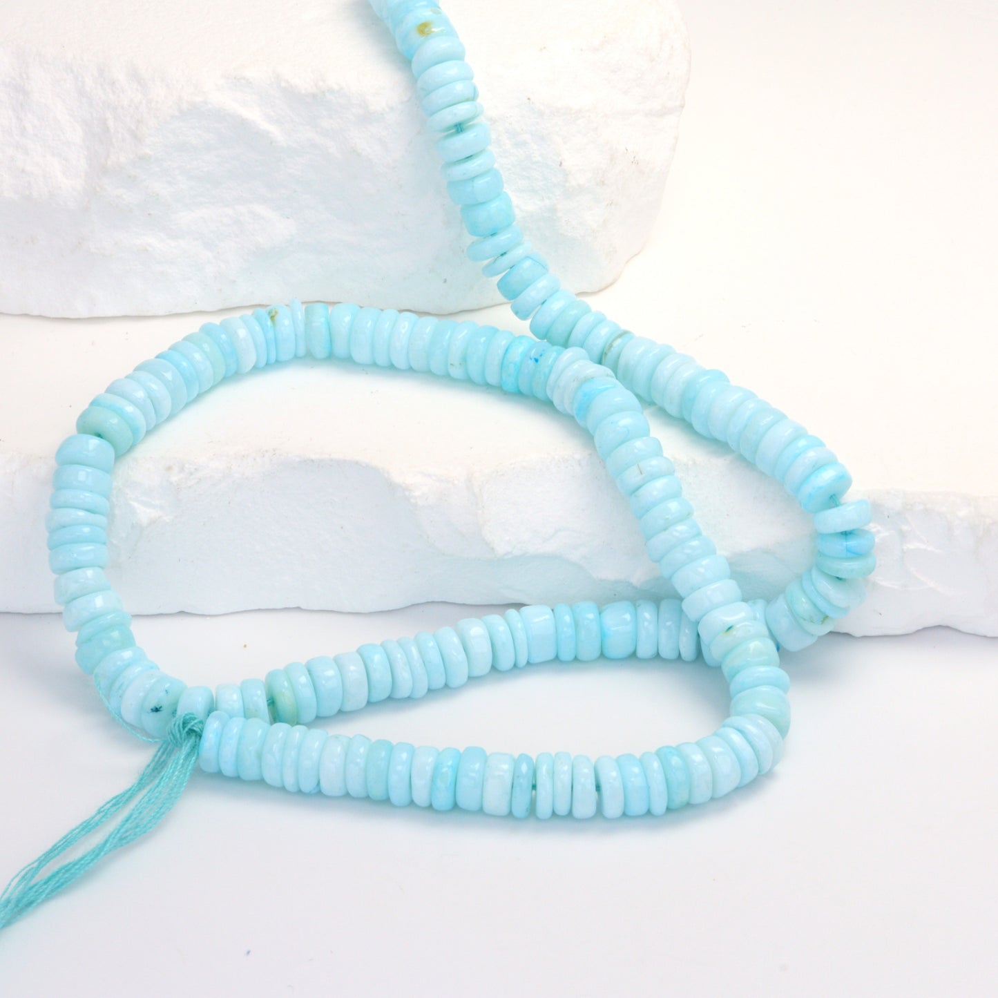 Blue Peruvian Opal 5mm Smooth Tires