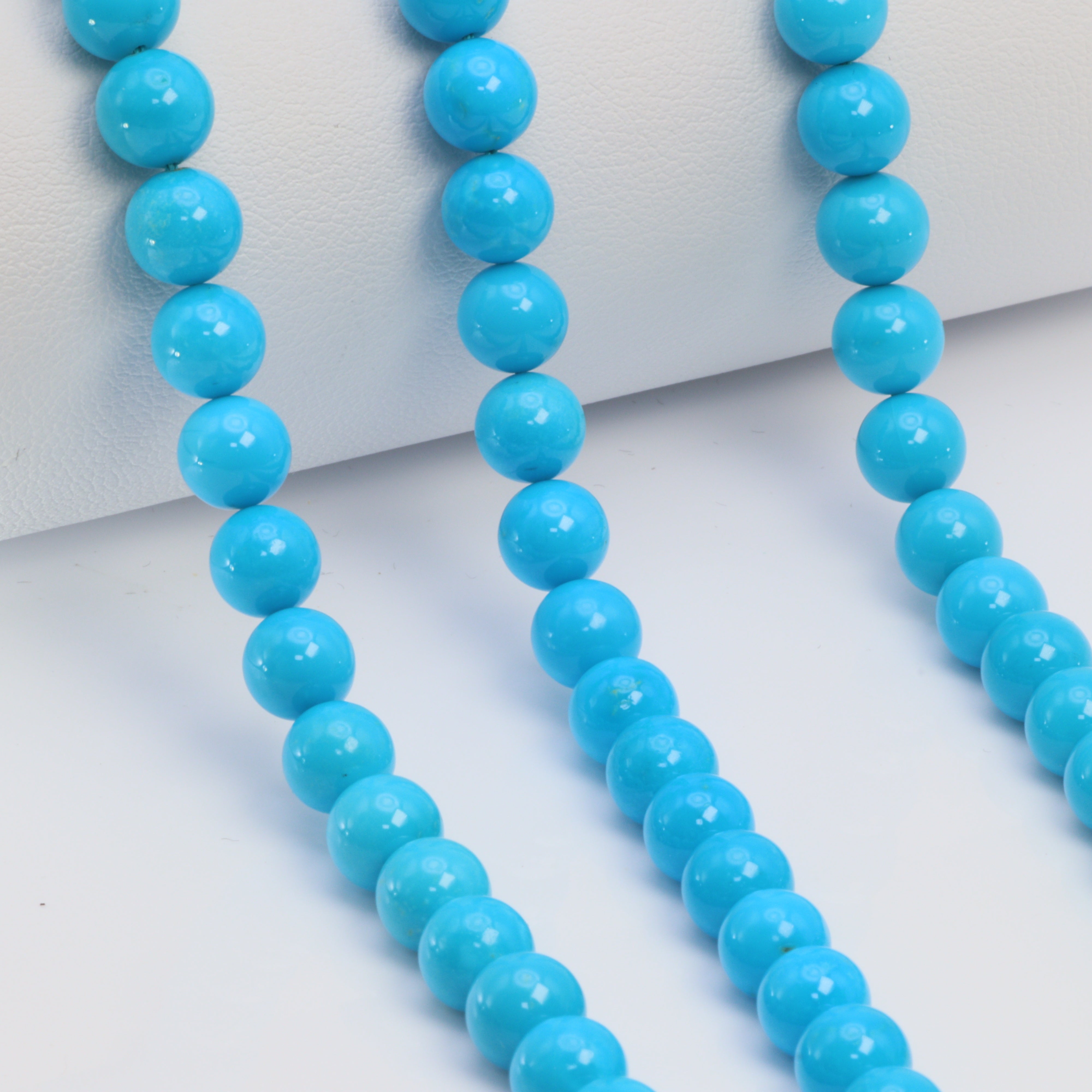 Exclusive 2024 AAA++ sleeping beauty turquoise jewelry-Smooth tumble turquoise beads-turquoise beads without spots-Fancy Jewelry beads strand