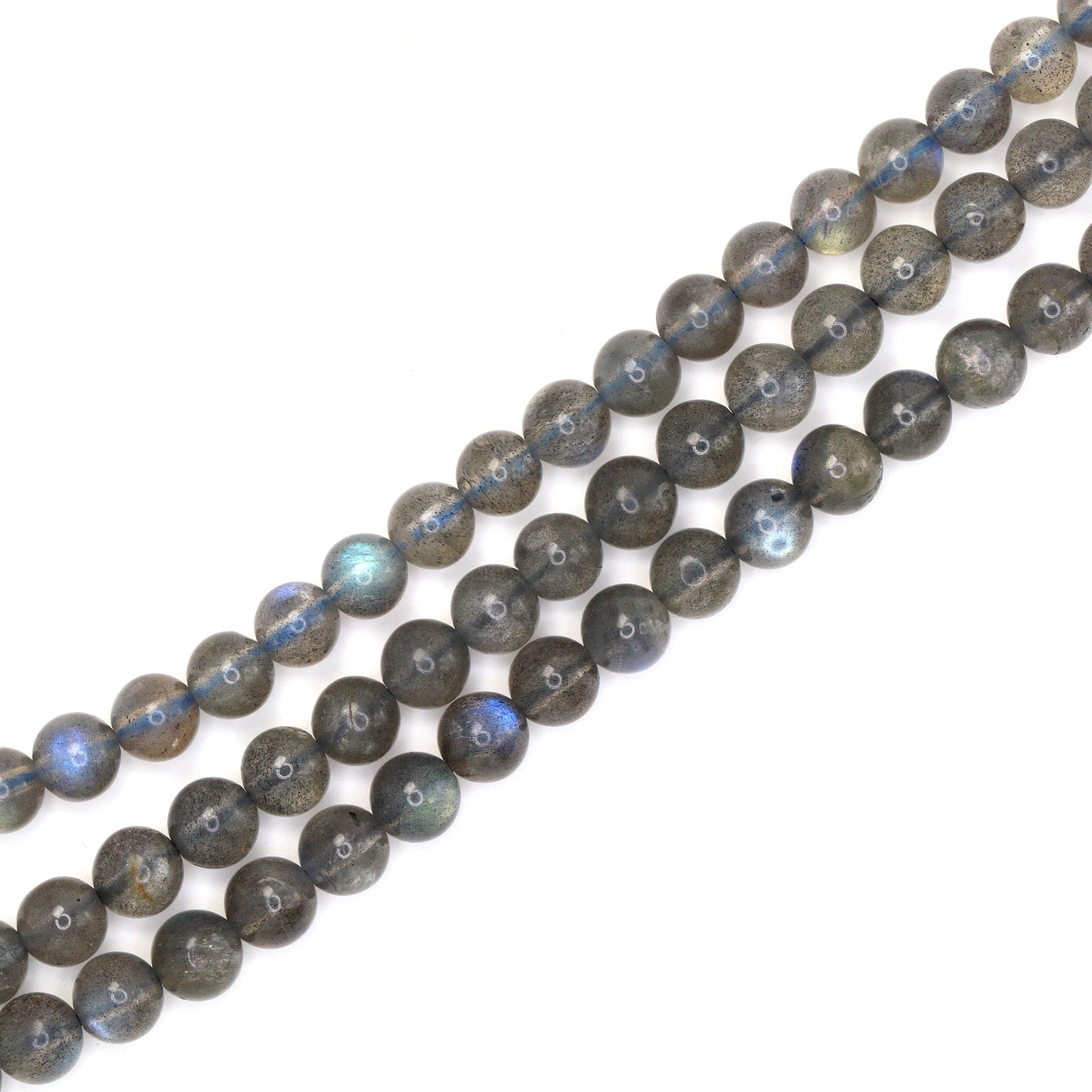 Blue Labradorite 6mm Smooth Rounds Bead Strand