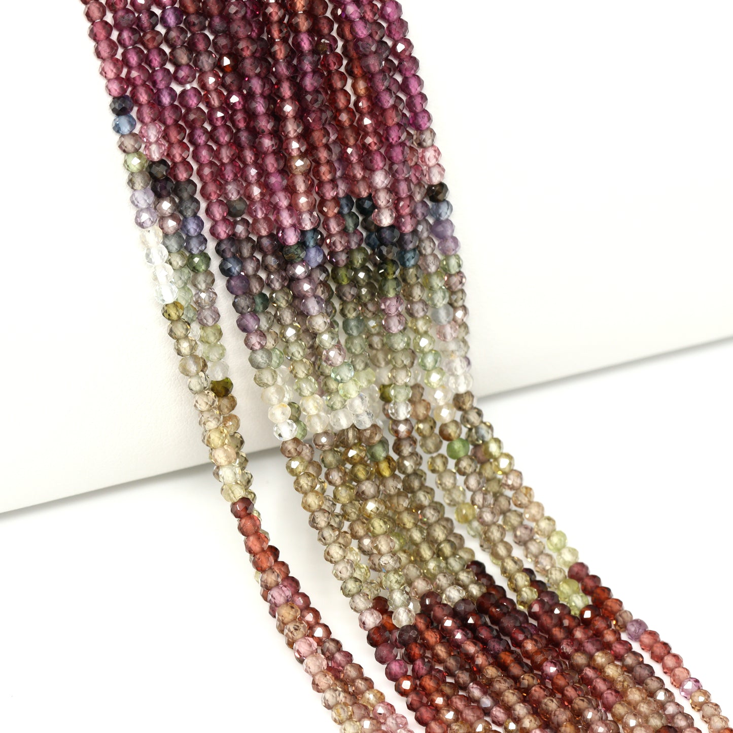 Tundra Sapphire 2.5mm Faceted Rondelles Bead Strand