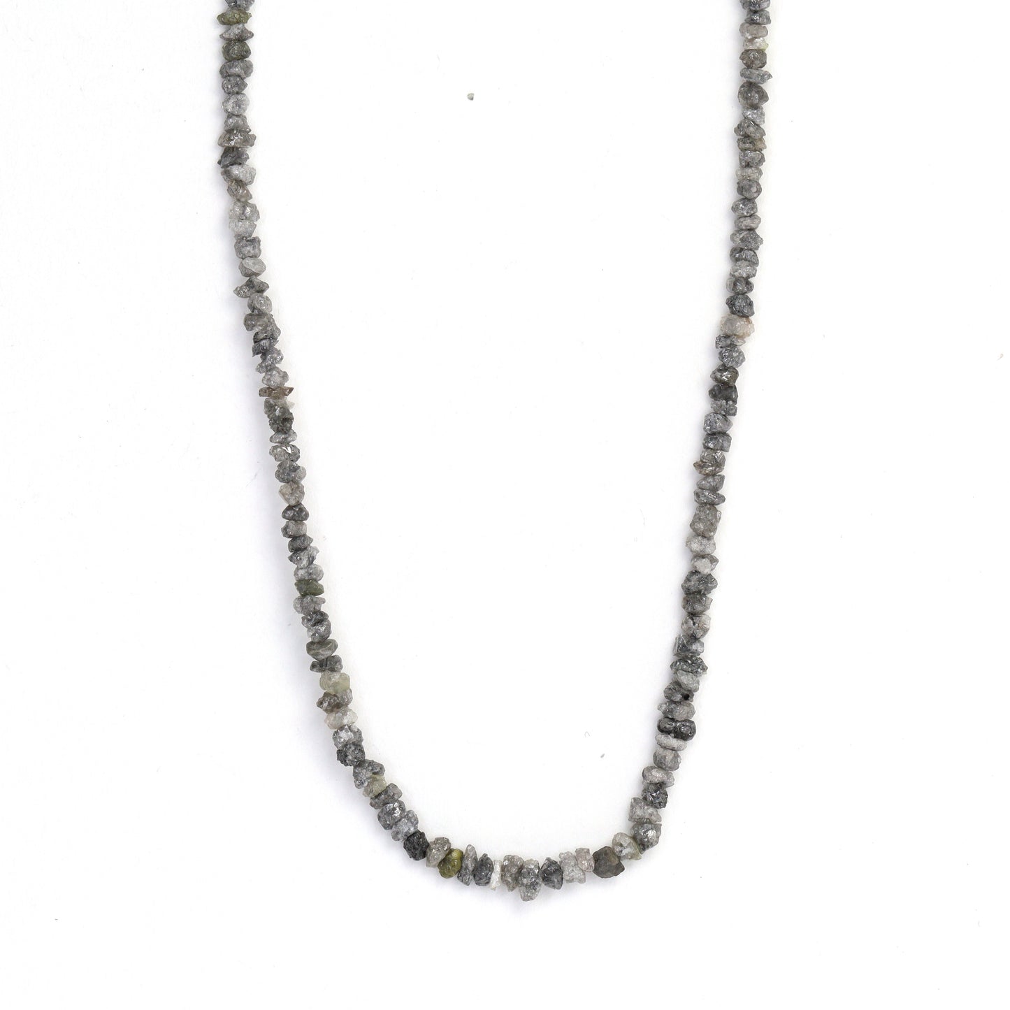 Gray Diamond 2.5mm - 3.0mm Hand Faceted Chips Bead Strand