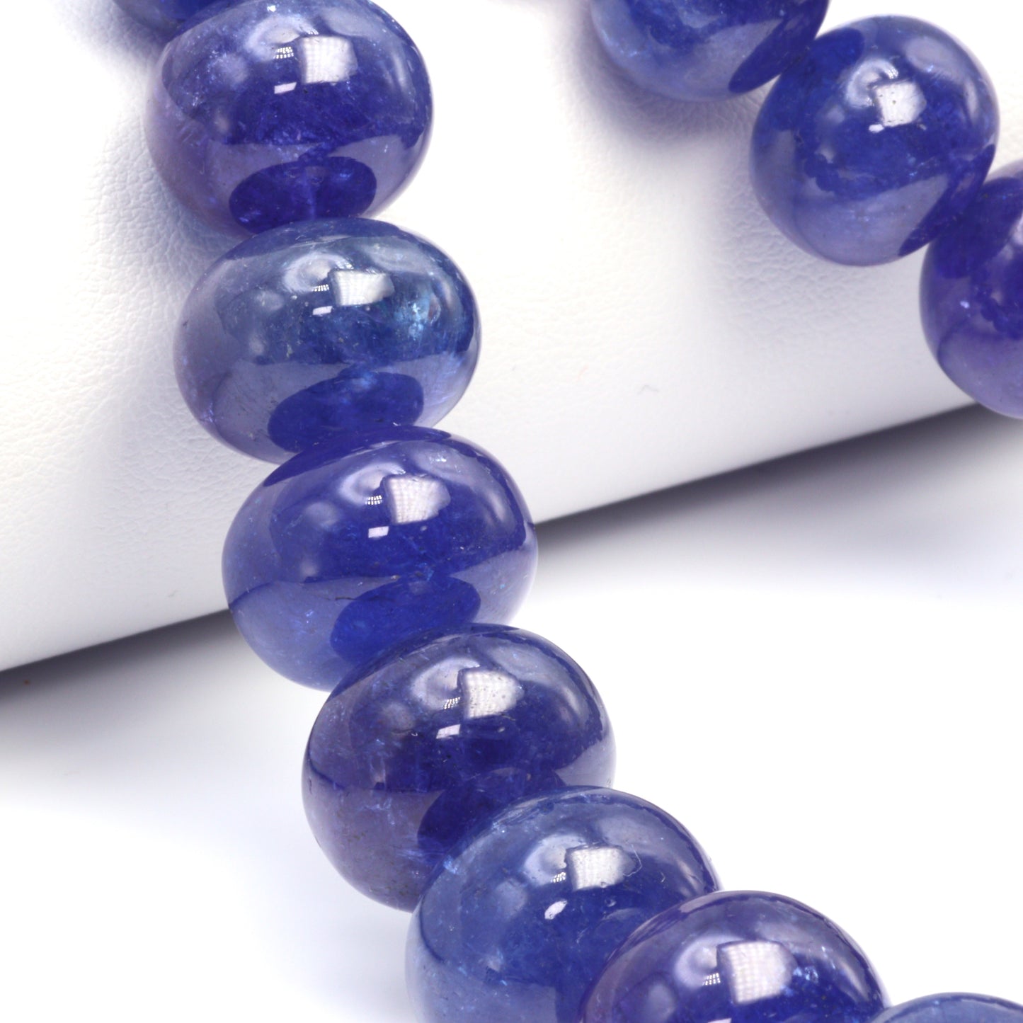 Blue Tanzanite 11mm Smooth Rondelles