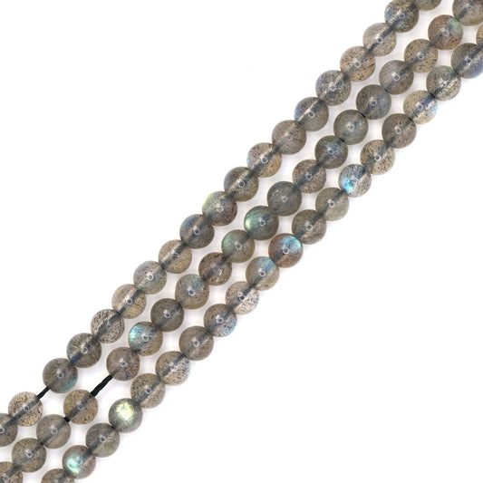Blue Labradorite 4mm Smooth Rounds Bead Strand