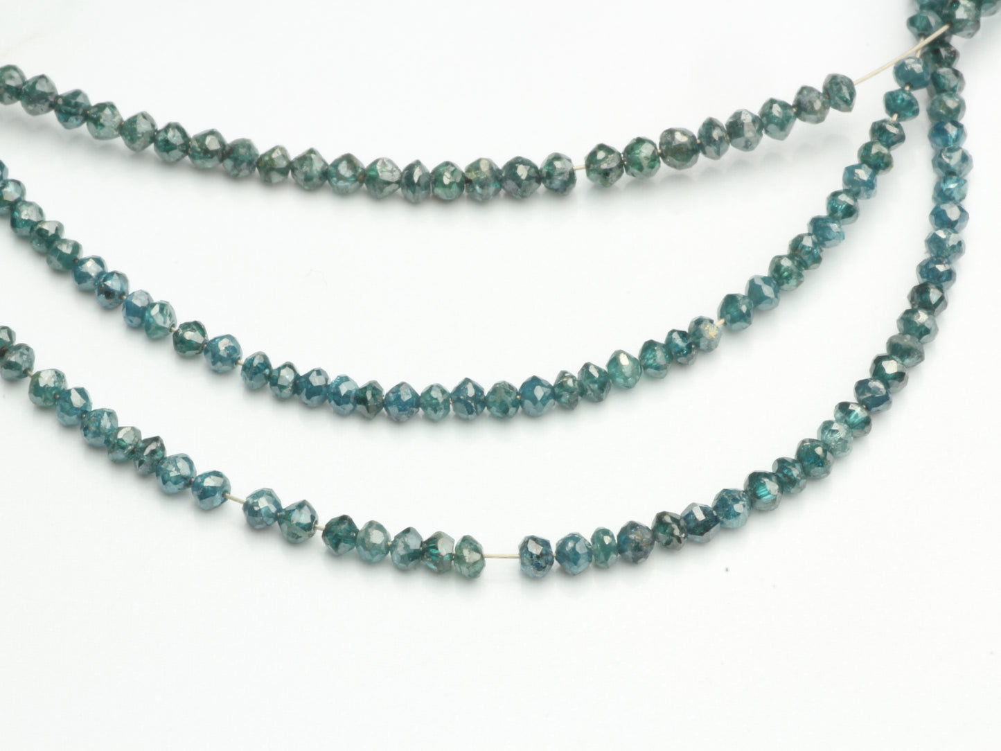 Blue Diamond 1.75mm Faceted Rondelles