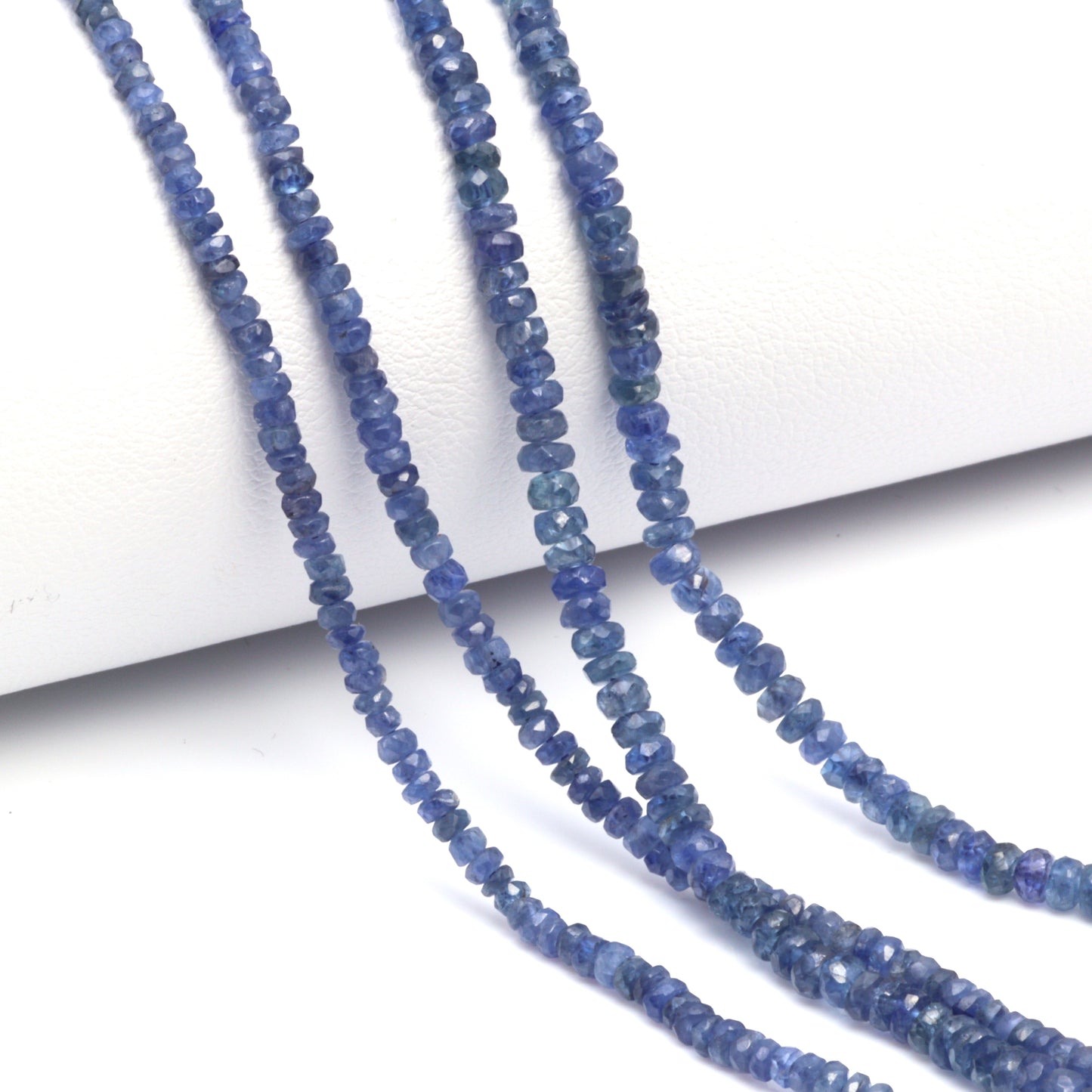 Cornflower Blue Sapphire 2.5mm Faceted Rondelles