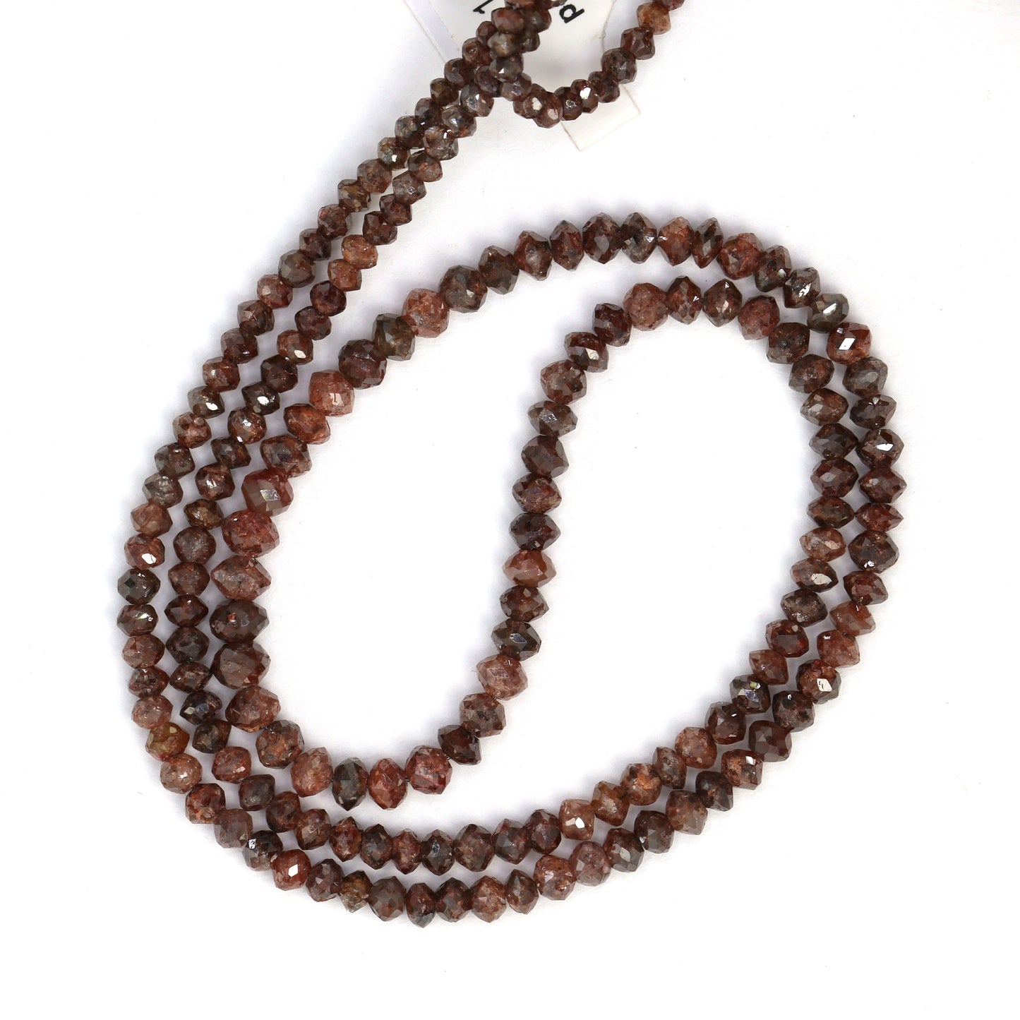 Brown Diamond 2.5mm Faceted Rondelles